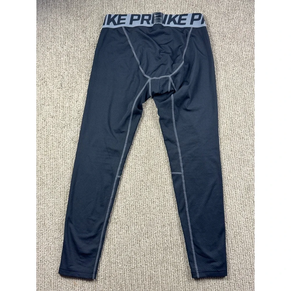 Nike Mens L Pro Hyperwarm Compression Tights Pant Baselayer Black
